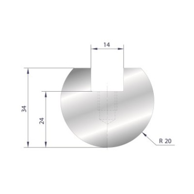 [2NTPLI_EUROSTAMP1090] Porte outils à rayonner type AMADA ARROW N°1090 Lg 830