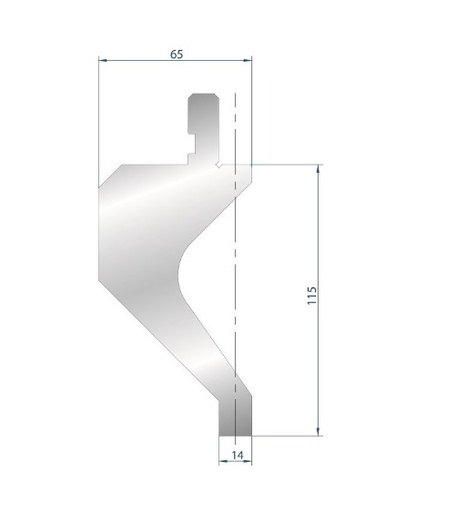 [2NTPLI_EUROSTAMP1090_1] Porte outils à rayonner type AMADA neuf ARROW référence 1090 Lg 410