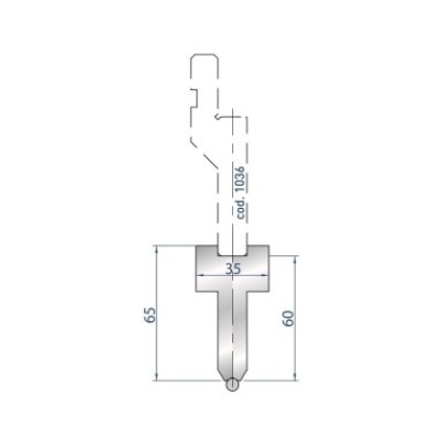 [2NTPLI_EUROSTAMP1296_1] Porte outils à rayonner type AMADA neuf ARROW référence 1296 Lg 410