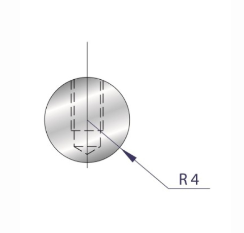 [2NTPLI_EUROSTAMP1182] Outil à rayonner ARROW N°1182 Lg 835