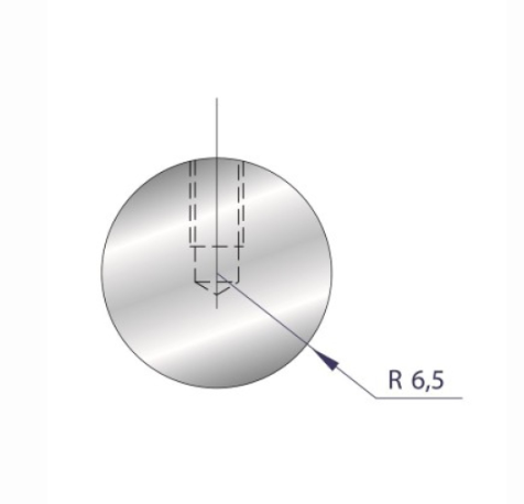 [2NTPLI_EUROSTAMP1187] Outil à rayonner ARROW N°1187 Lg 835