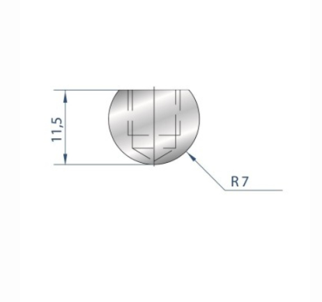 [2NTPLI_EUROSTAMP1100] Outil à rayonner ARROW N°1100 Lg 835