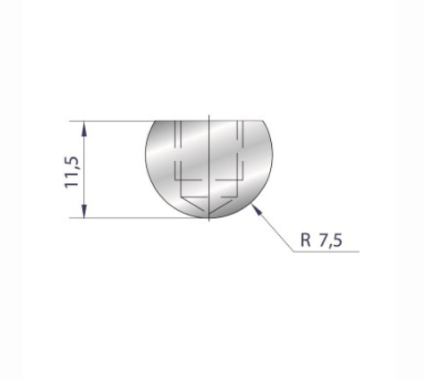 [2NTPLI_EUROSTAMP1101] Outil à rayonner neuf ARROW référence 1101 Lg 835