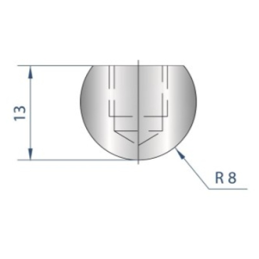 [2NTPLI_EUROSTAMP1102] Outil à rayonner ARROW N°1102 Lg 835
