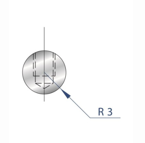 [2NTPLI_EUROSTAMP1180_1] Outil à rayonner ARROW N°1180 Lg 415