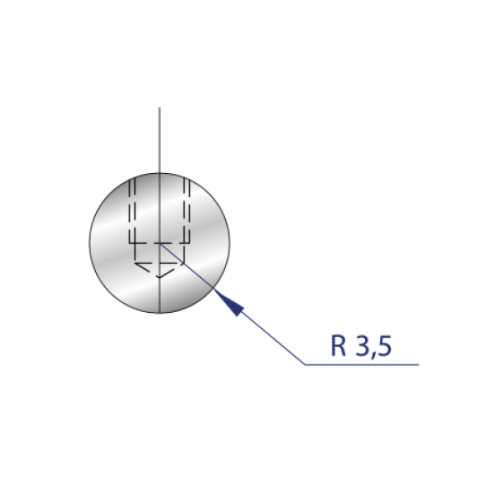 [2NTPLI_EUROSTAMP1181_1] Outil à rayonner neuf ARROW référence 1181 Lg 415