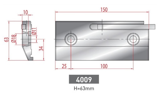 [2NTPLI_EUROSTAMP4009] Bride de serrage neuve ARROW référence 4009 Lg 150