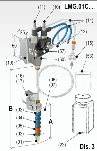 [2NMDIV_LMG.01C28] Système de micropulvérisation air-huile Oiljet LMG.01